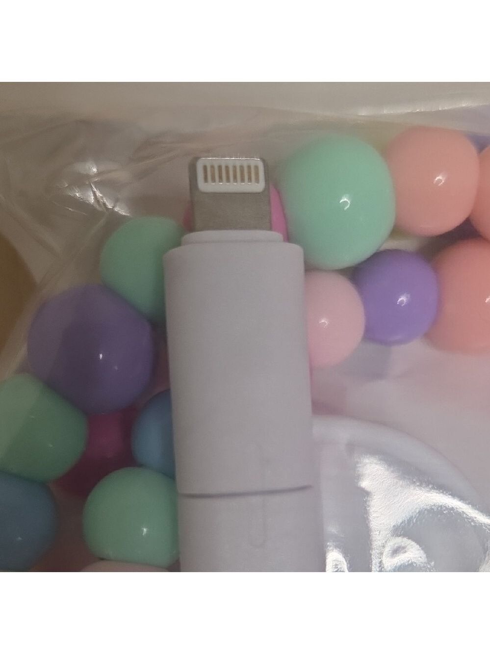 Colorful Beaded Charging Cable - Picture 3 of 4